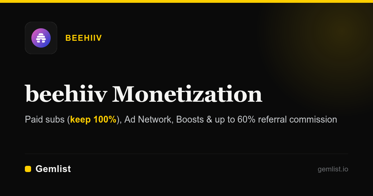 beehiiv Newsletter Monetization