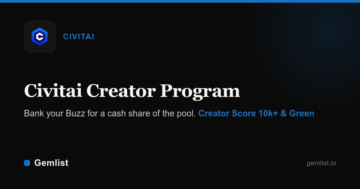 Civitai Creator Program