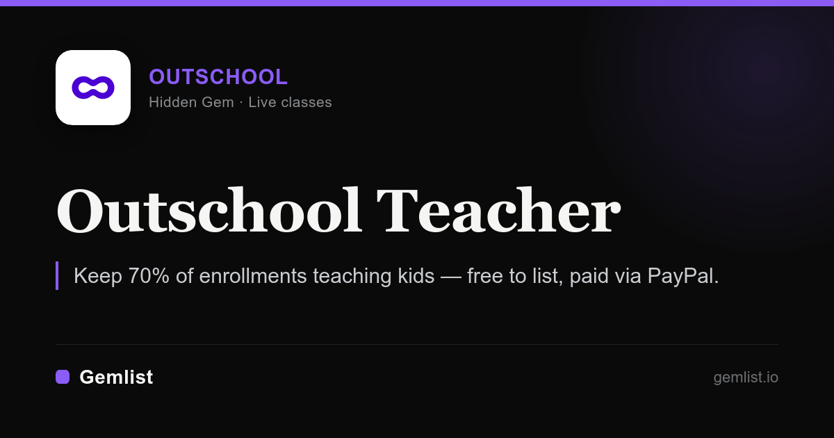 Outschool Teacher