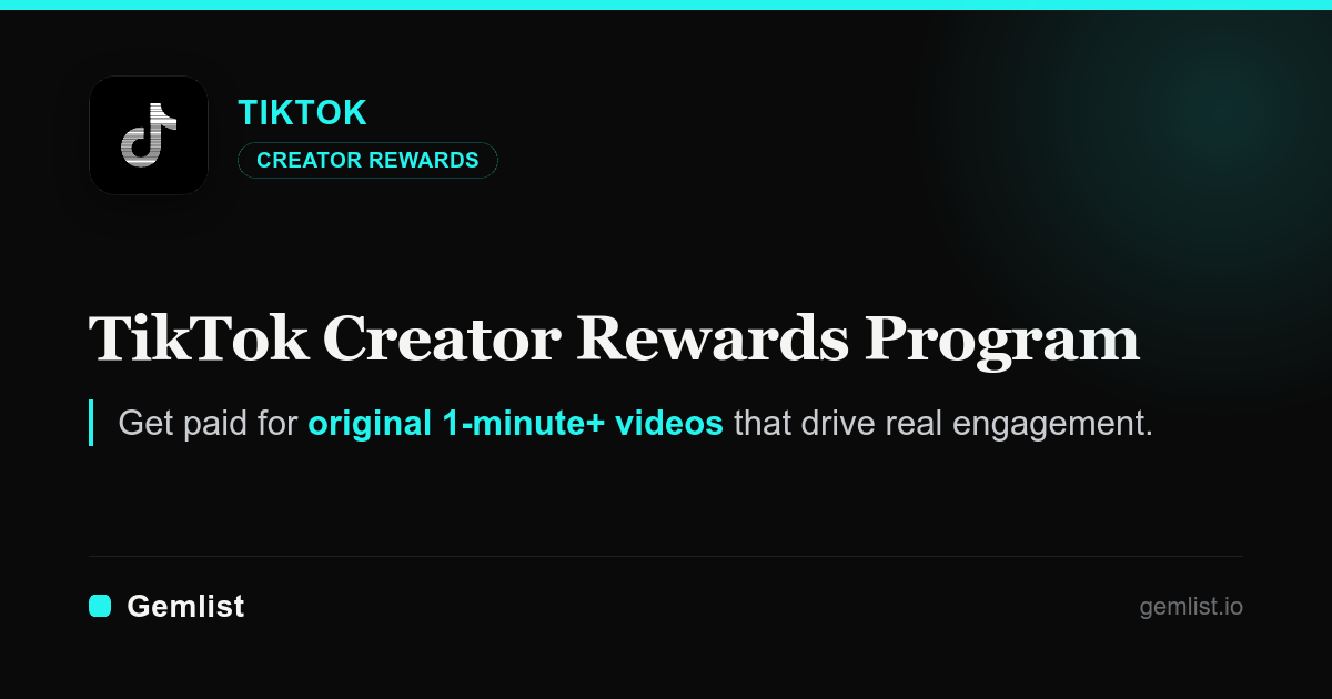 TikTok Creator Rewards Program