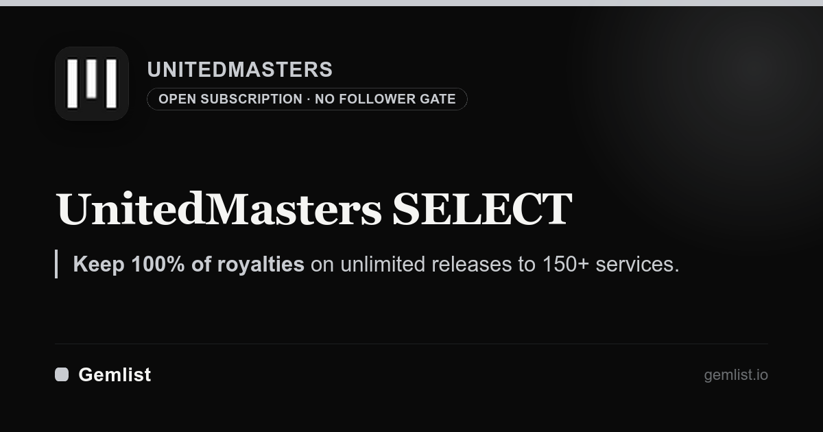 UnitedMasters SELECT